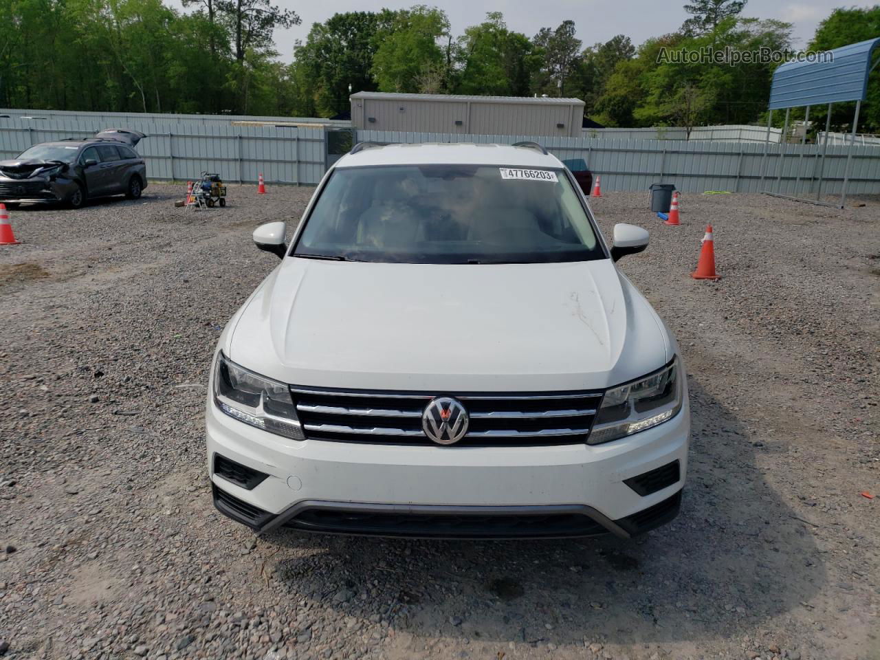 2018 Volkswagen Tiguan Se White vin: 3VV3B7AXXJM215834