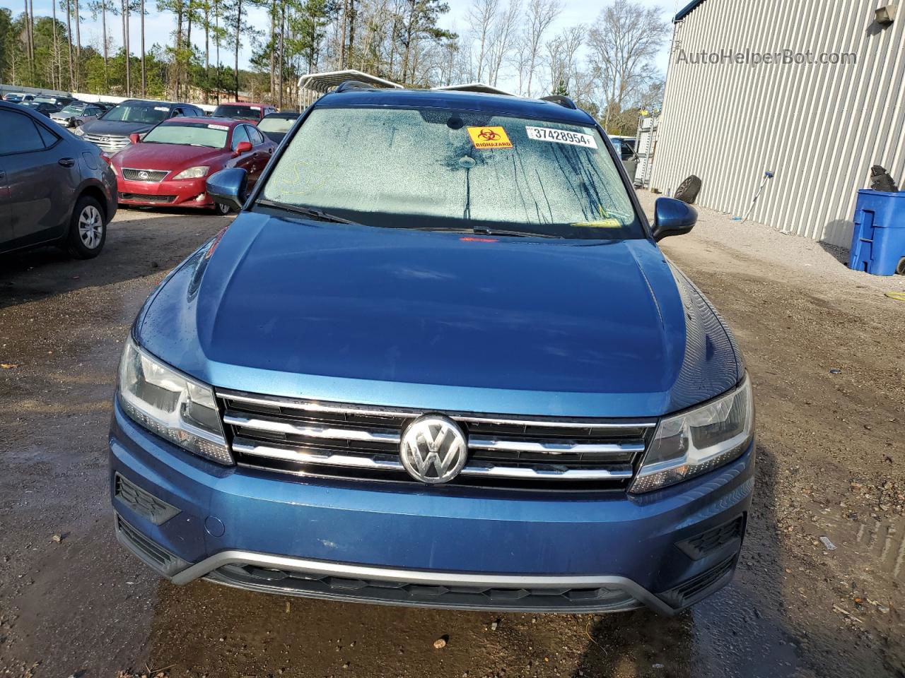 2019 Volkswagen Tiguan Se Blue vin: 3VV3B7AXXKM029485