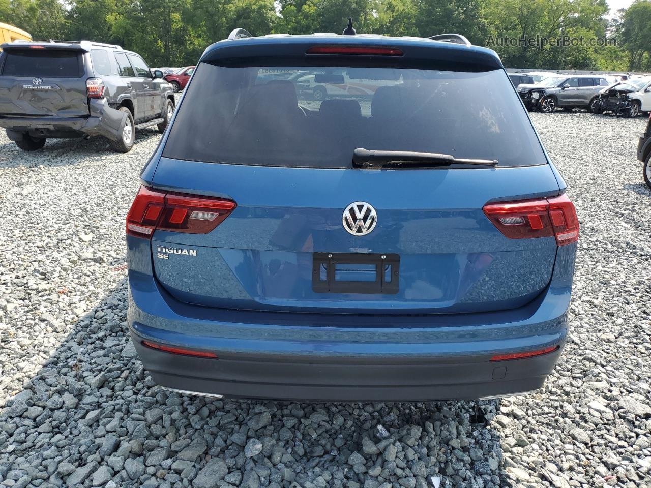 2019 Volkswagen Tiguan Se Blue vin: 3VV3B7AXXKM052555