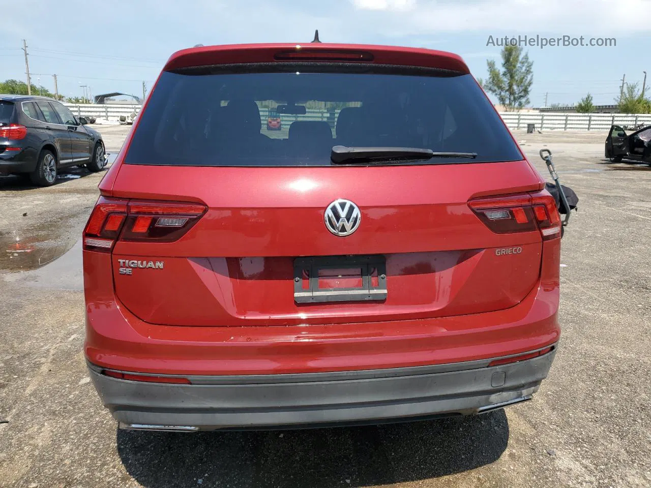 2019 Volkswagen Tiguan Se Red vin: 3VV3B7AXXKM061711