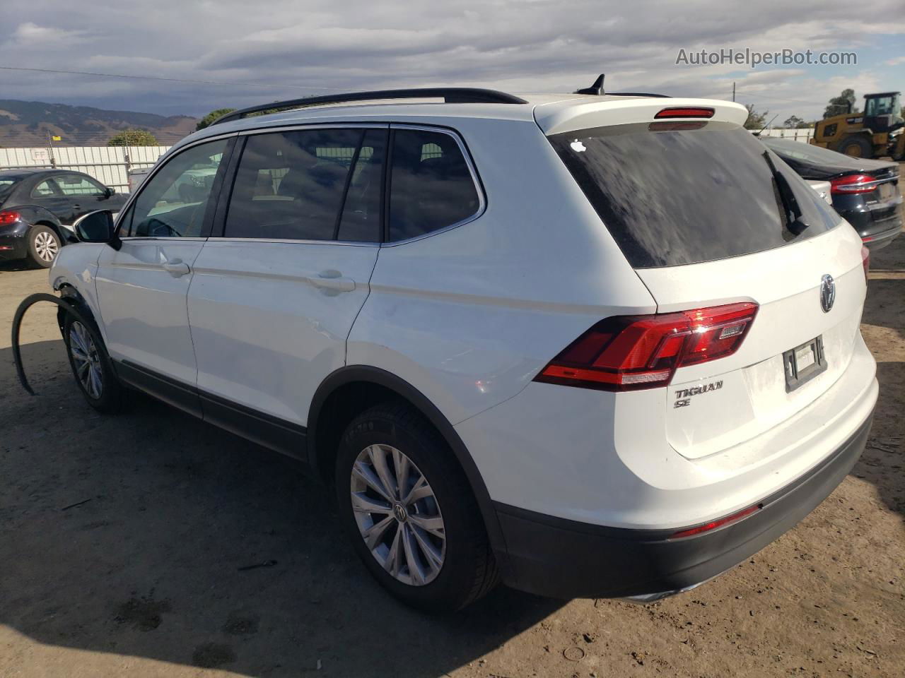 2019 Volkswagen Tiguan Se White vin: 3VV3B7AXXKM074801