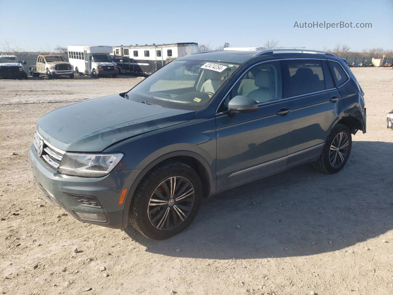 2019 Volkswagen Tiguan Se Gray vin: 3VV3B7AXXKM078279