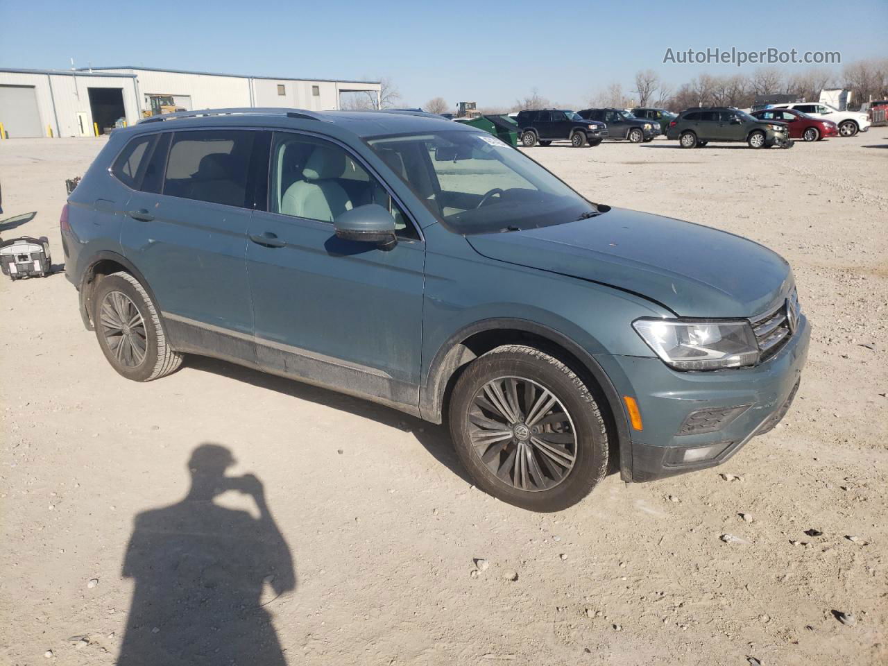 2019 Volkswagen Tiguan Se Gray vin: 3VV3B7AXXKM078279