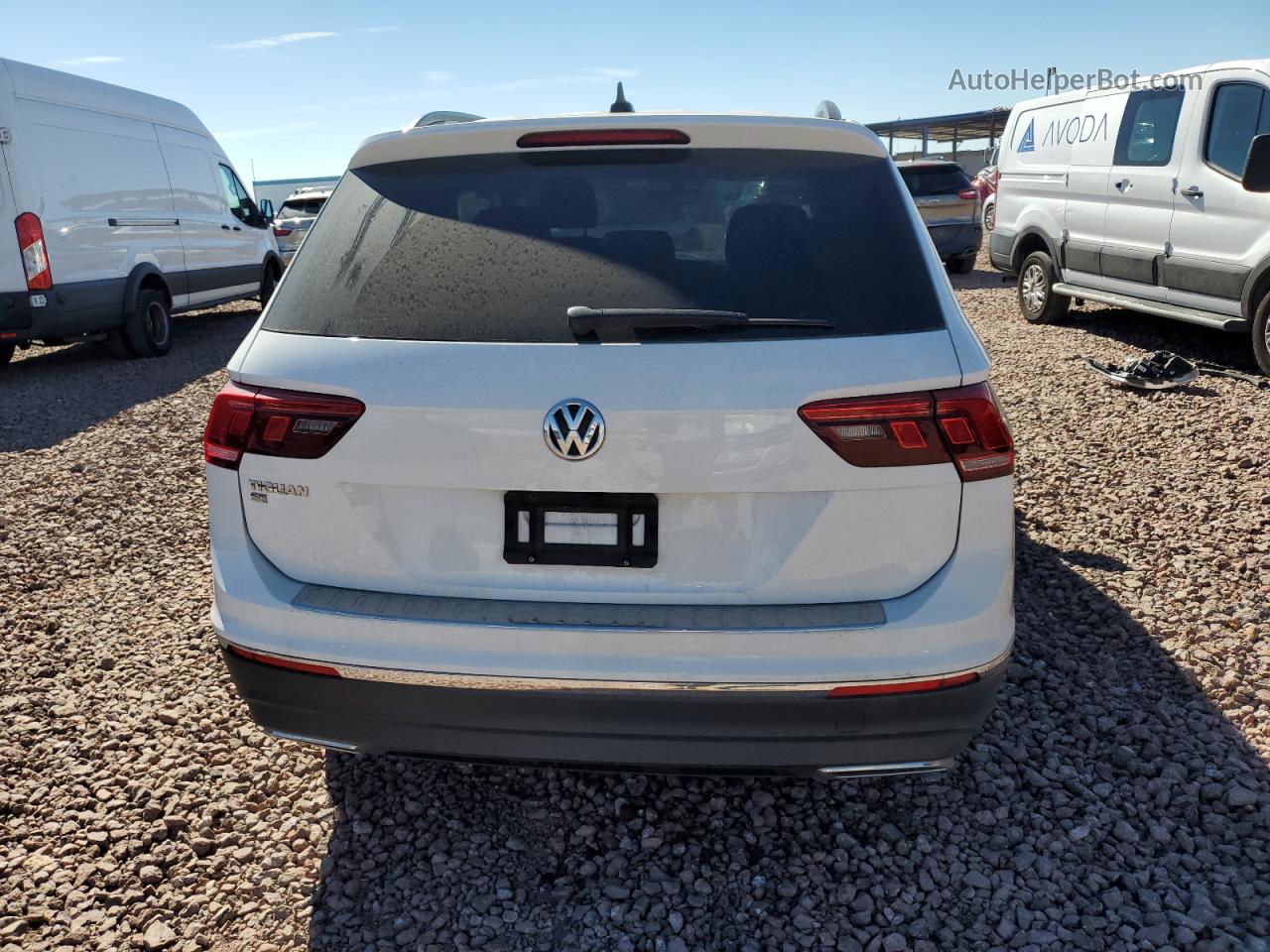 2021 Volkswagen Tiguan Se White vin: 3VV3B7AXXMM015041