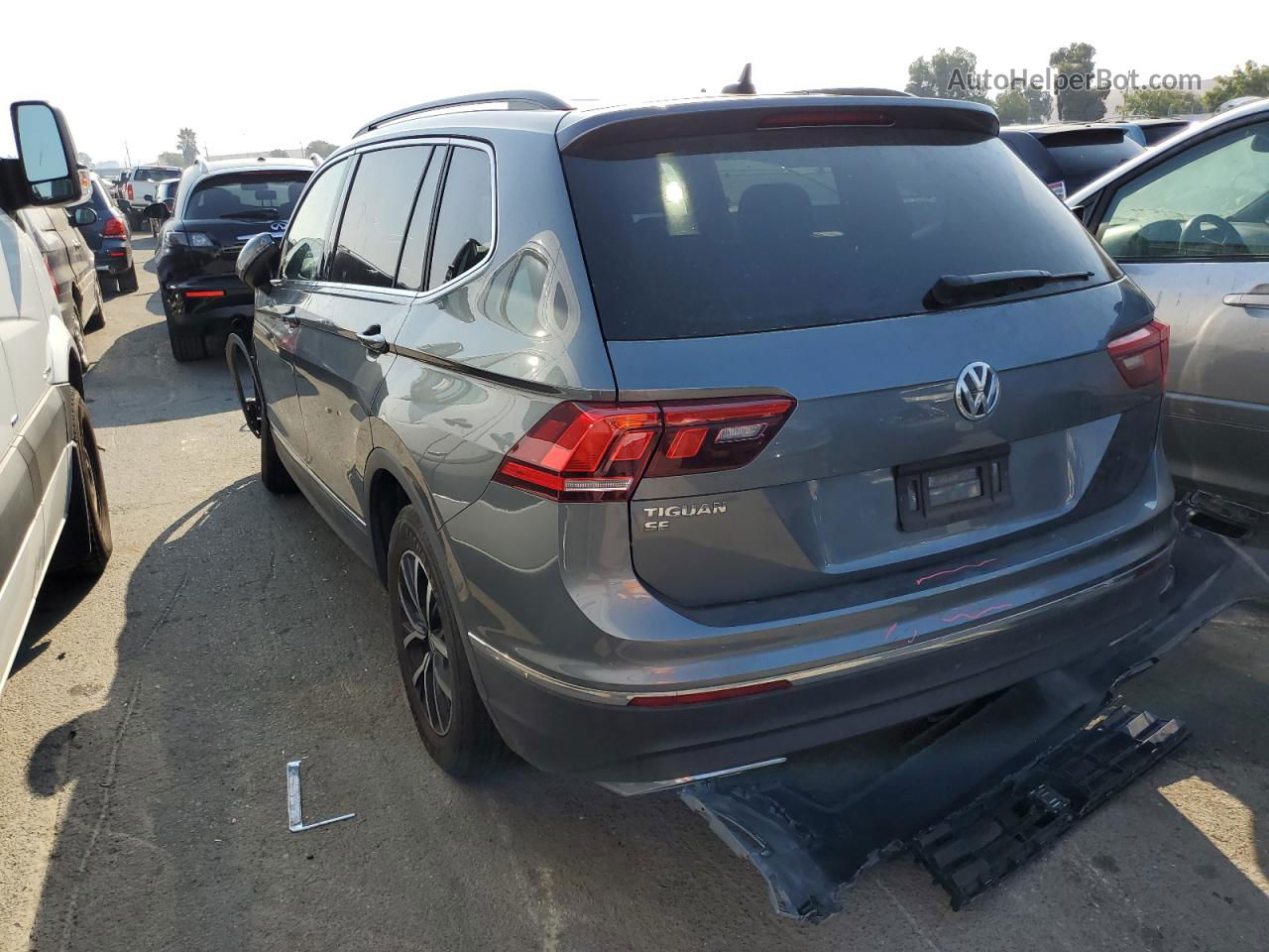 2021 Volkswagen Tiguan Se Gray vin: 3VV3B7AXXMM072243