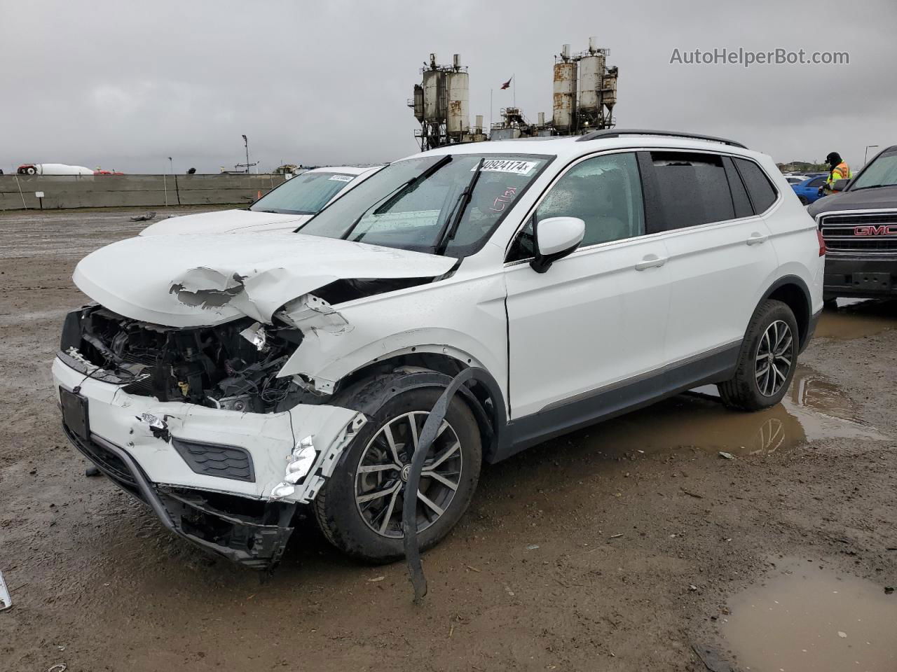 2021 Volkswagen Tiguan Se White vin: 3VV3B7AXXMM084831