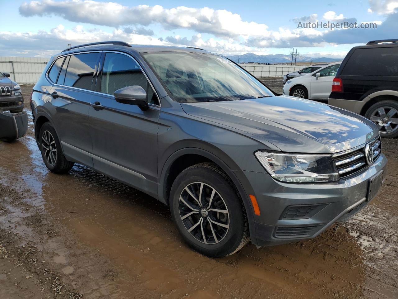 2021 Volkswagen Tiguan Se Gray vin: 3VV3B7AXXMM121280