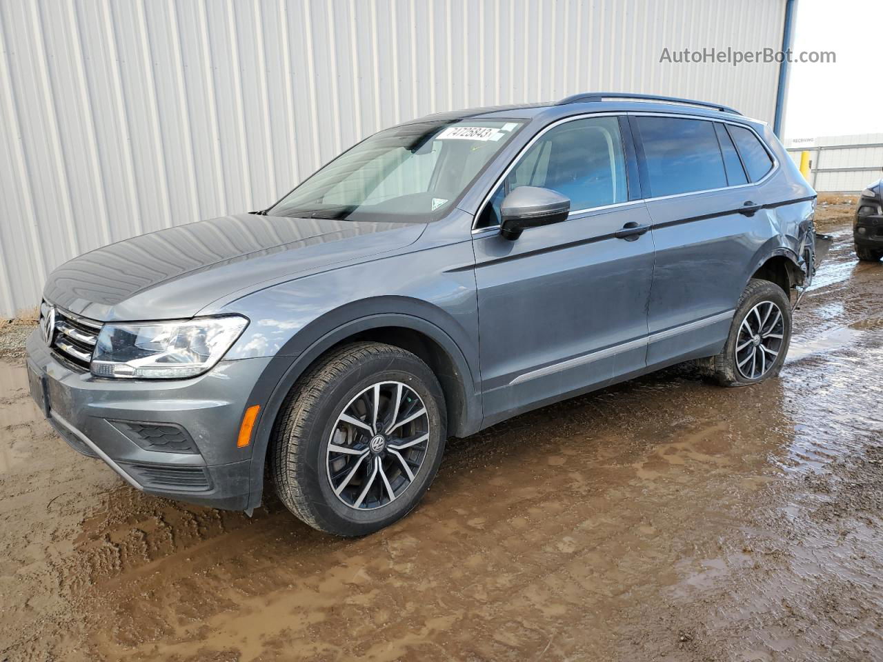 2021 Volkswagen Tiguan Se Gray vin: 3VV3B7AXXMM121280