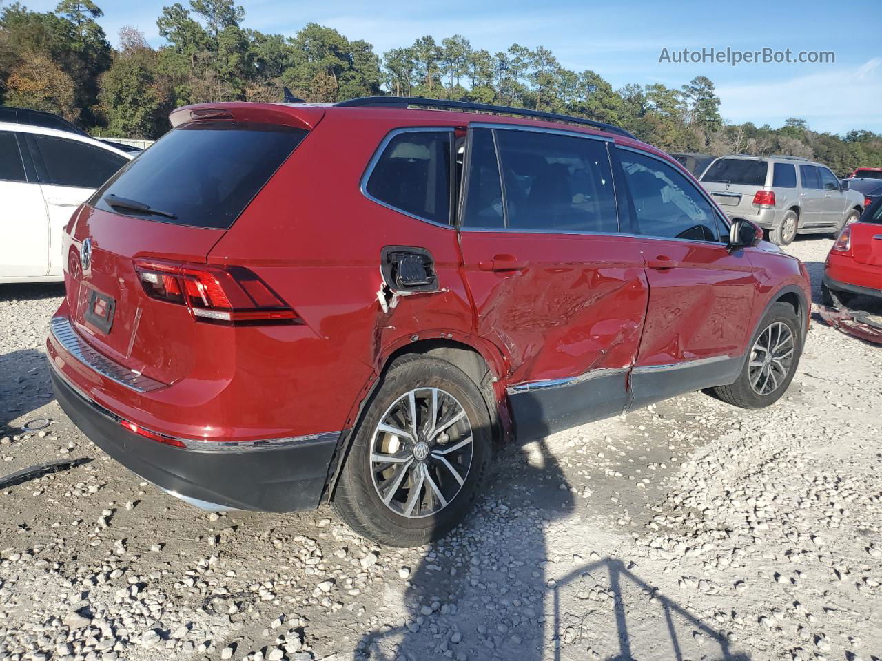 2021 Volkswagen Tiguan Se Red vin: 3VV3B7AXXMM125930