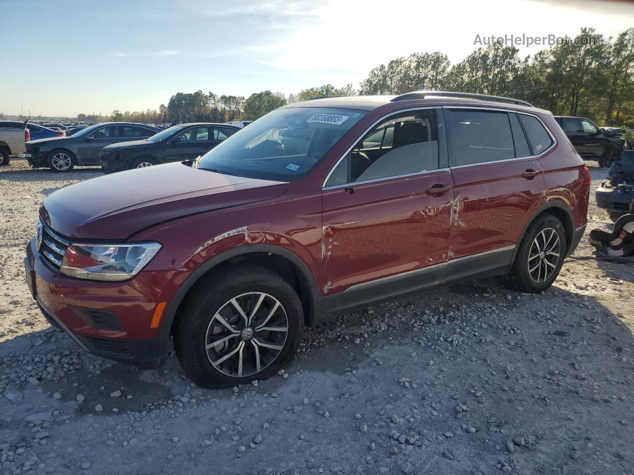 2021 Volkswagen Tiguan Se Red vin: 3VV3B7AXXMM125930