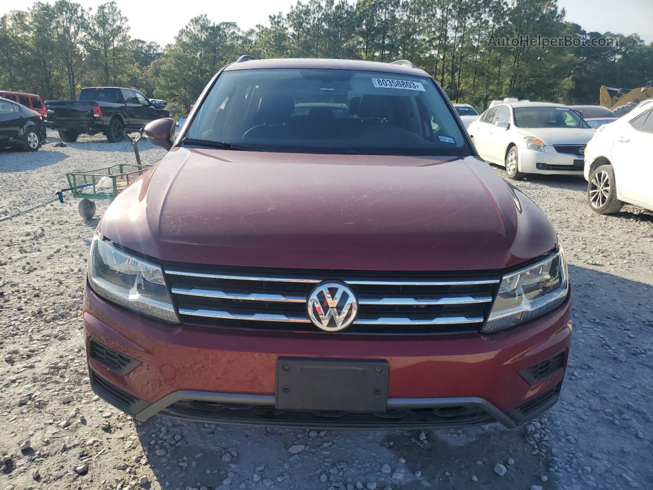 2021 Volkswagen Tiguan Se Red vin: 3VV3B7AXXMM125930