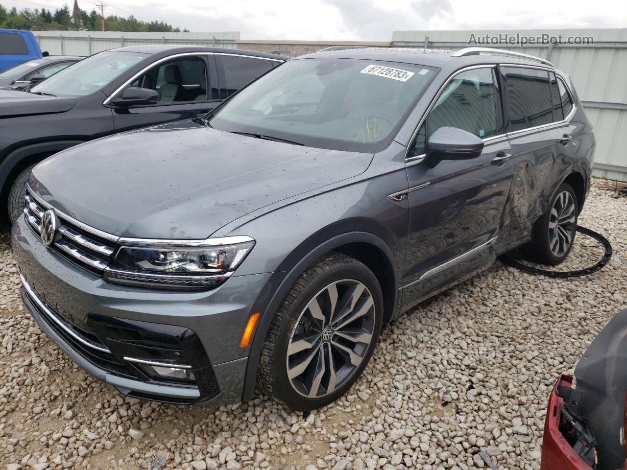 2021 Volkswagen Tiguan Sel Premium R-line Серый vin: 3VV4B7AX0MM159069