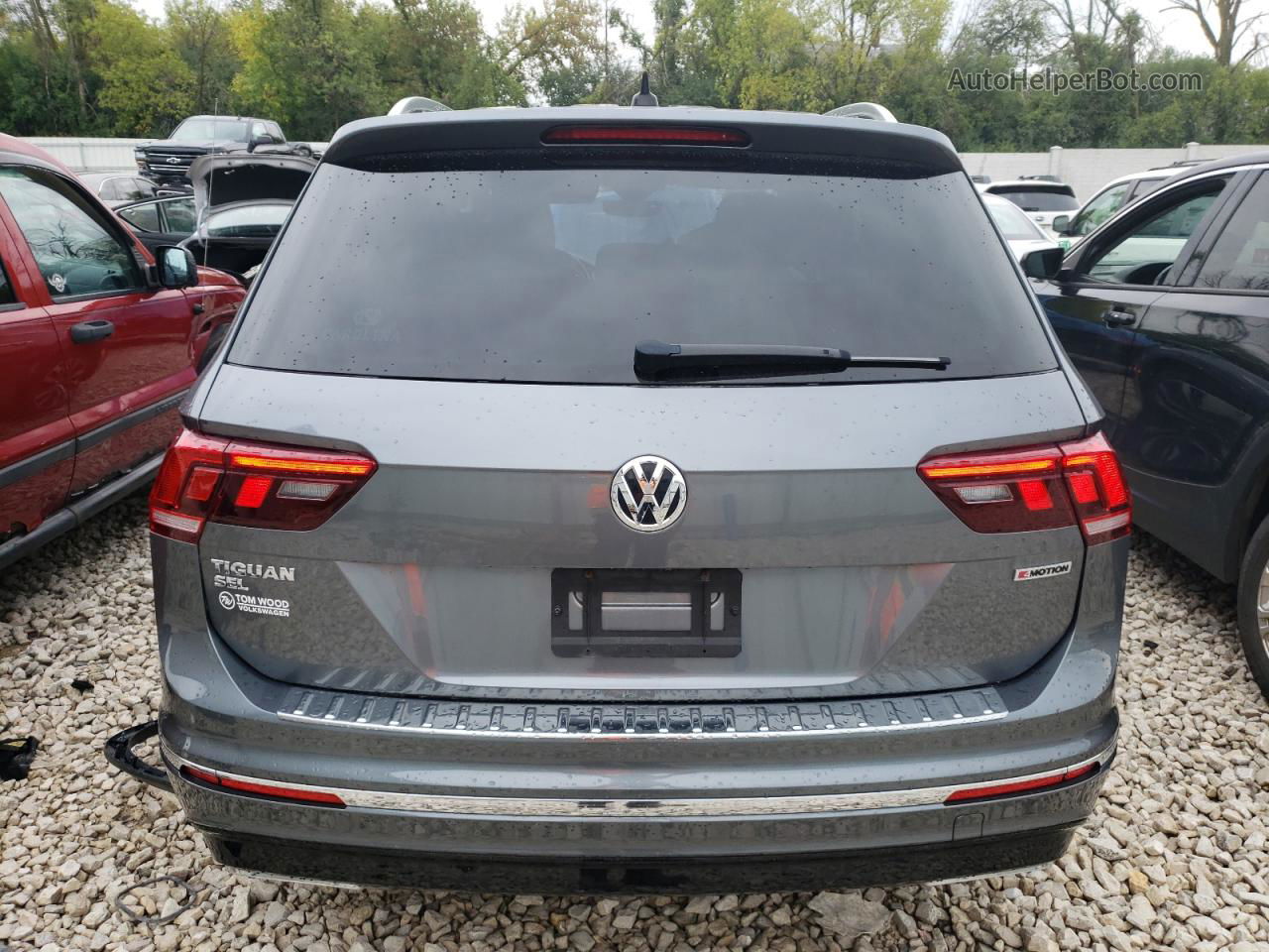 2021 Volkswagen Tiguan Sel Premium R-line Серый vin: 3VV4B7AX0MM159069