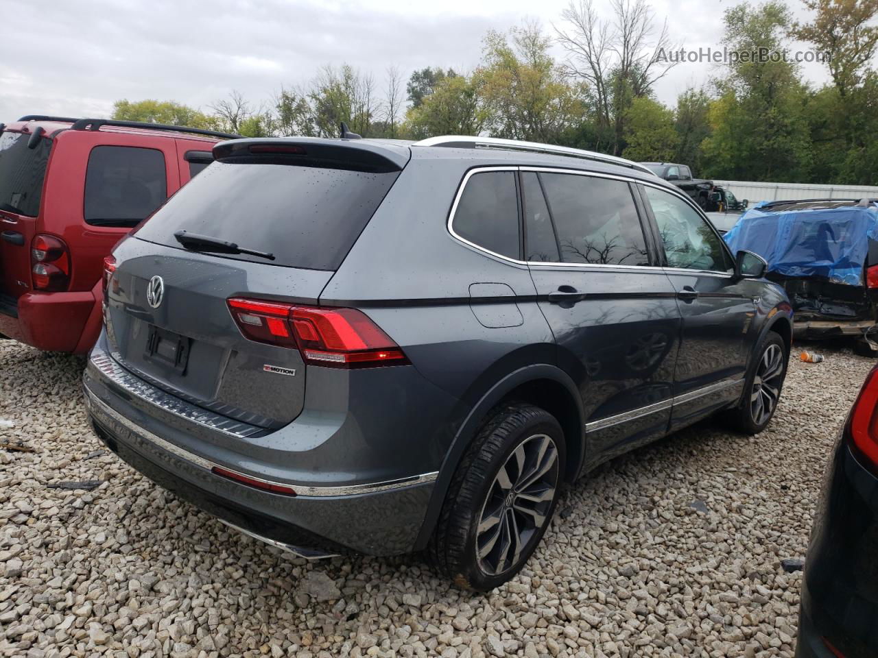 2021 Volkswagen Tiguan Sel Premium R-line Серый vin: 3VV4B7AX0MM159069