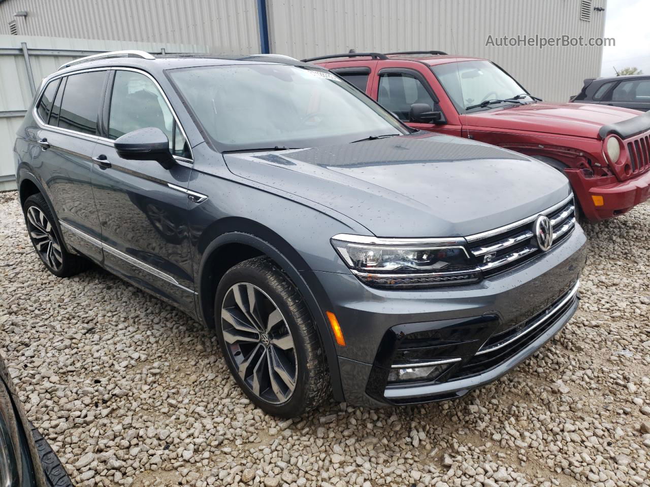 2021 Volkswagen Tiguan Sel Premium R-line Серый vin: 3VV4B7AX0MM159069