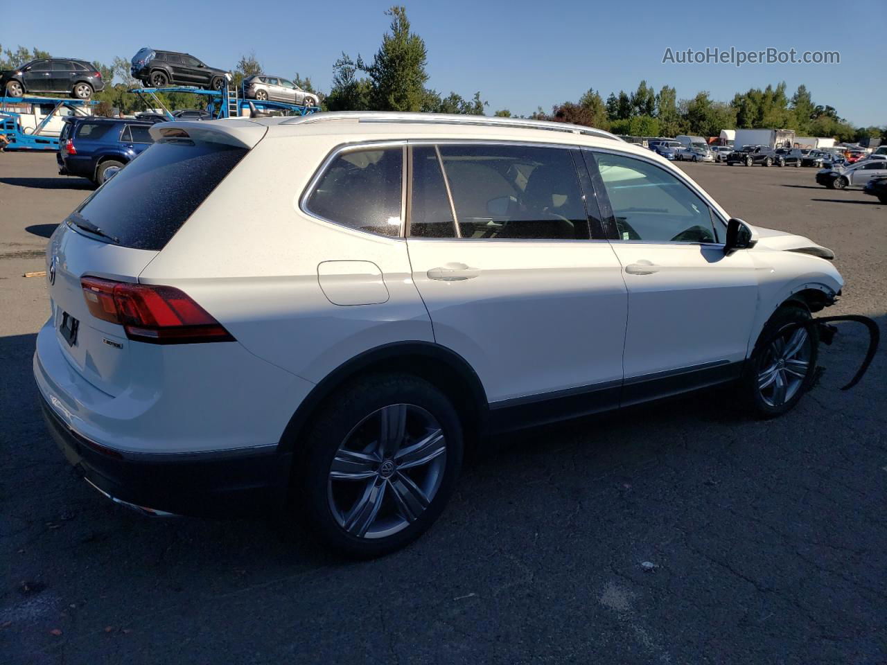 2019 Volkswagen Tiguan Sel Premium Белый vin: 3VV4B7AX1KM046759