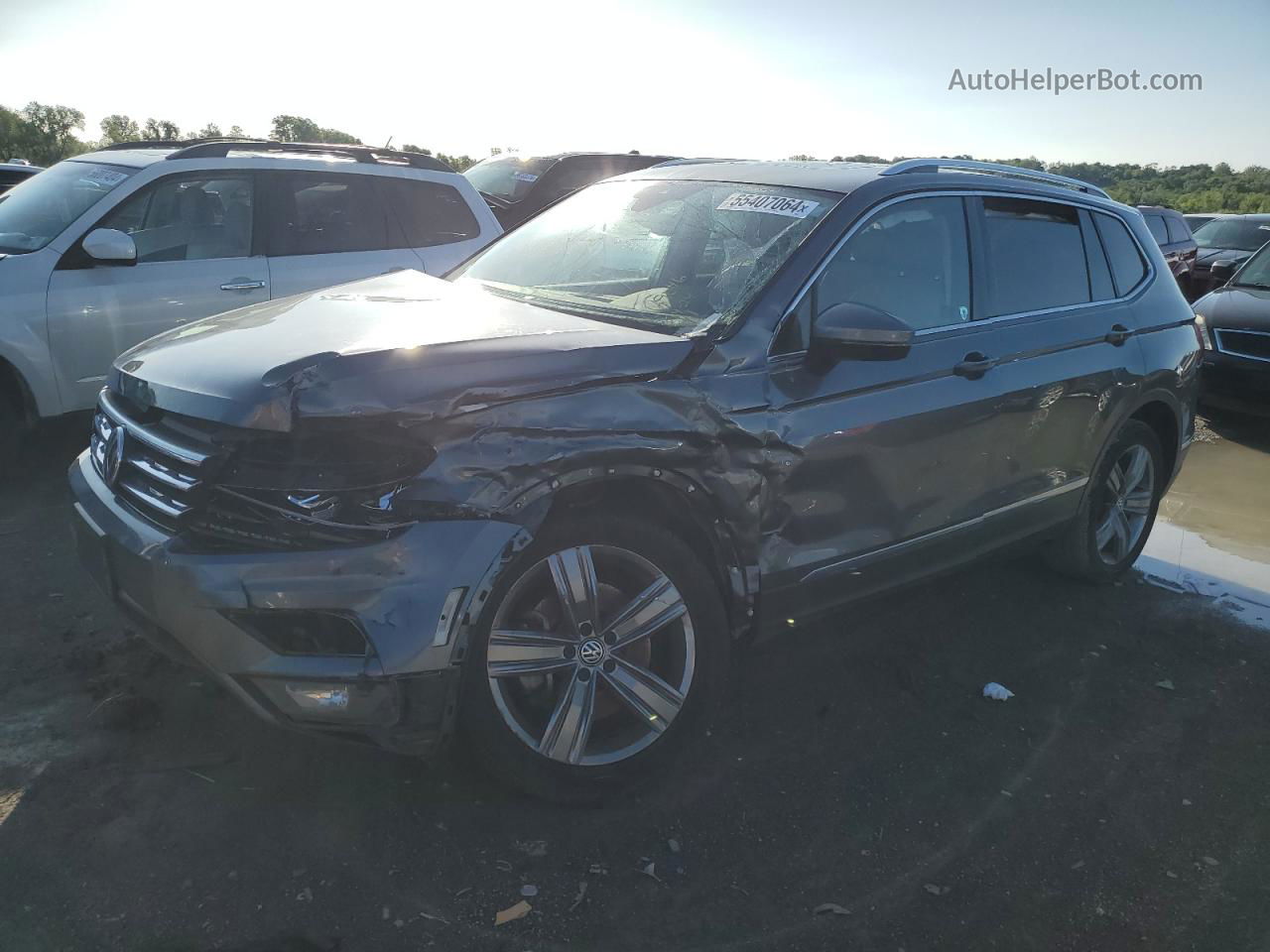 2019 Volkswagen Tiguan Sel Premium Gray vin: 3VV4B7AX1KM139720