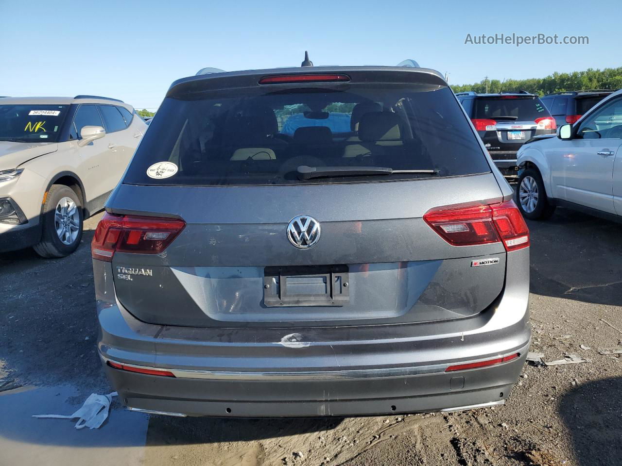 2019 Volkswagen Tiguan Sel Premium Gray vin: 3VV4B7AX1KM139720