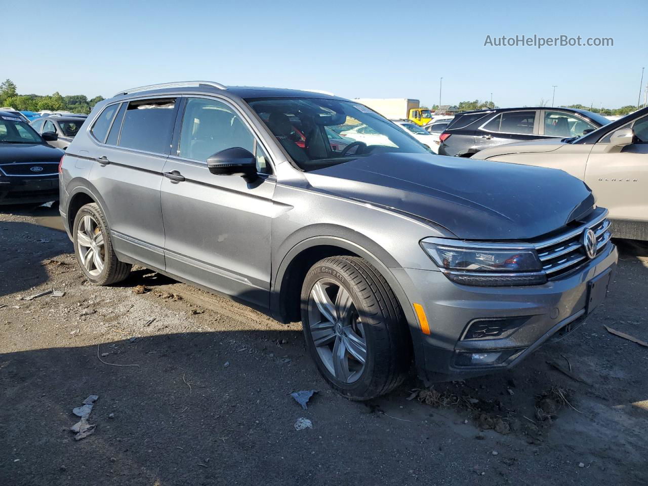 2019 Volkswagen Tiguan Sel Premium Gray vin: 3VV4B7AX1KM139720