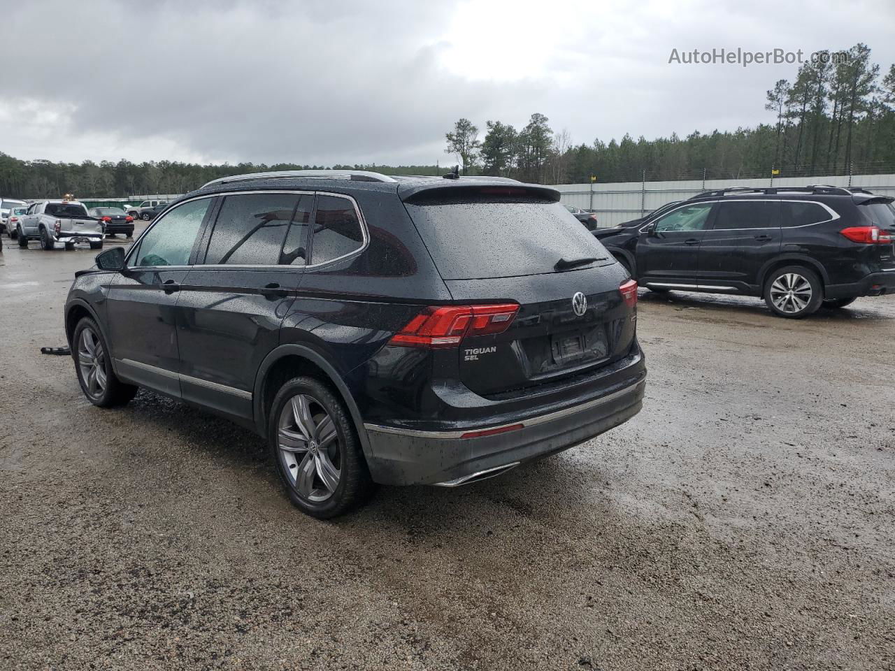 2019 Volkswagen Tiguan Sel Premium Черный vin: 3VV4B7AX2KM044101