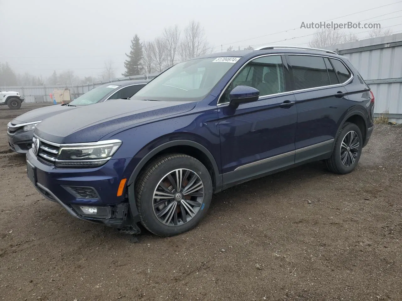 2021 Volkswagen Tiguan Sel Premium R-line Blue vin: 3VV4B7AX2MM142998