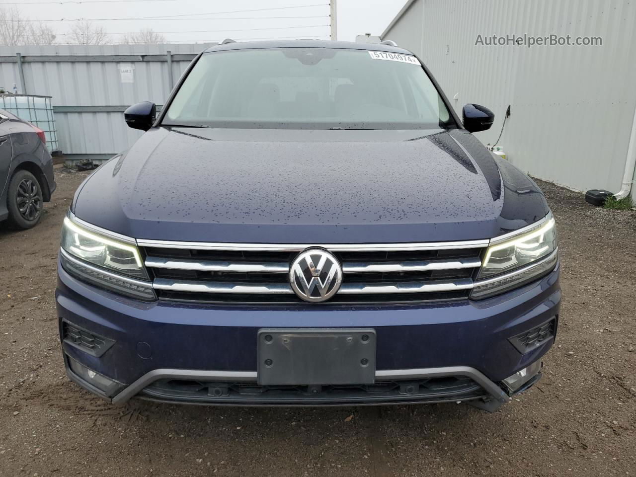 2021 Volkswagen Tiguan Sel Premium R-line Синий vin: 3VV4B7AX2MM142998