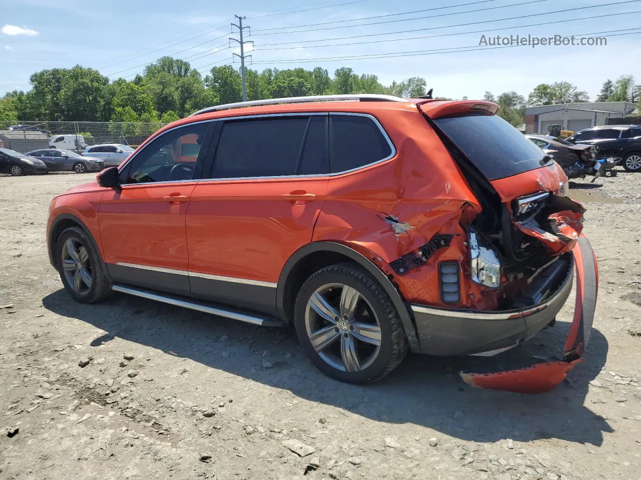 2018 Volkswagen Tiguan Sel Premium Orange vin: 3VV4B7AX3JM213895