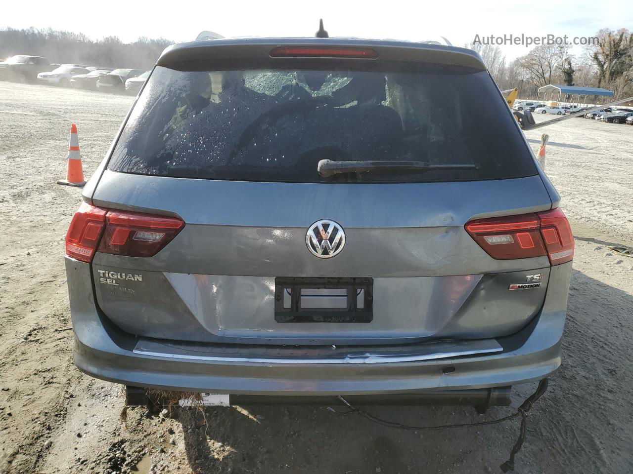 2018 Volkswagen Tiguan Sel Premium Синий vin: 3VV4B7AX5JM216572