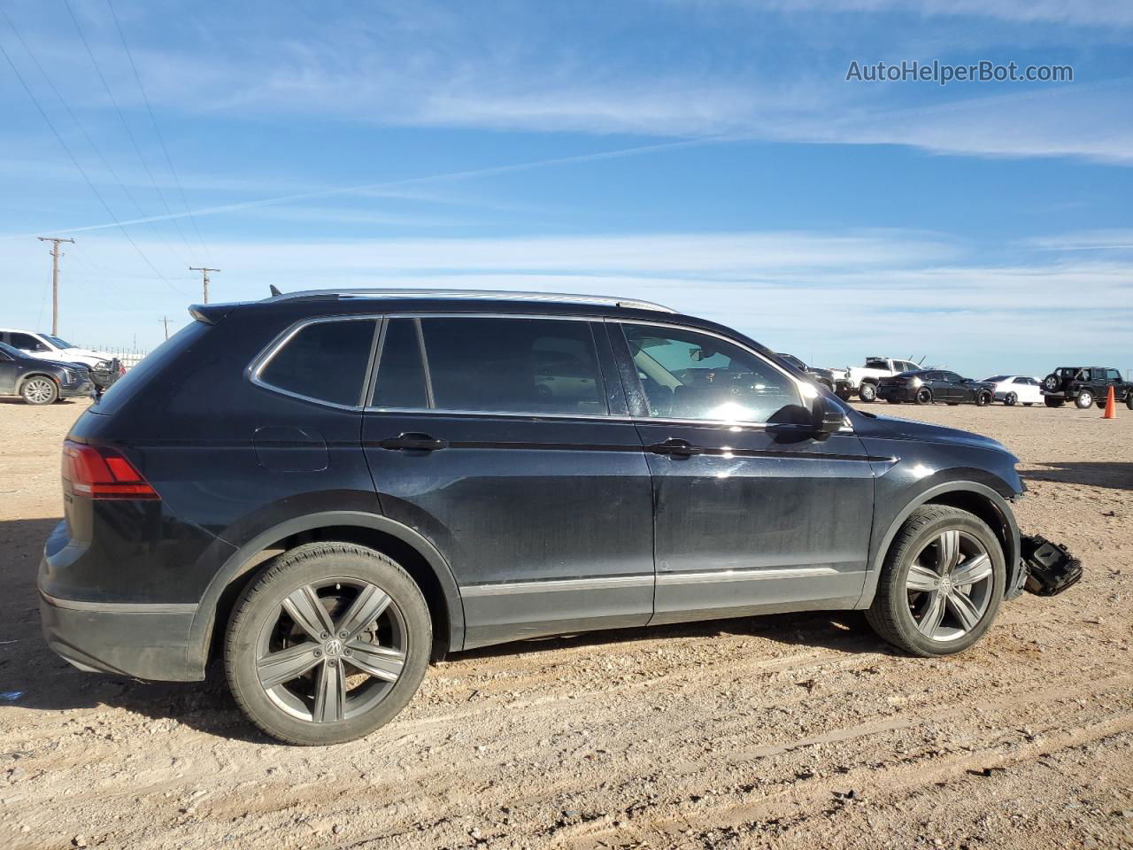 2019 Volkswagen Tiguan Sel Premium Черный vin: 3VV4B7AX5KM004482