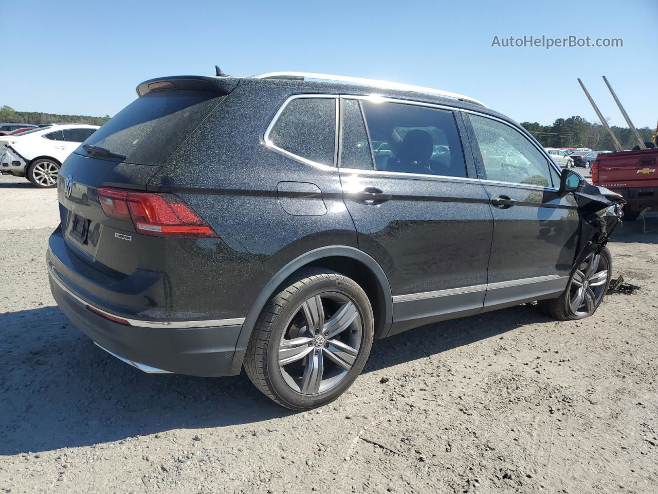 2019 Volkswagen Tiguan Sel Premium Черный vin: 3VV4B7AX5KM075052