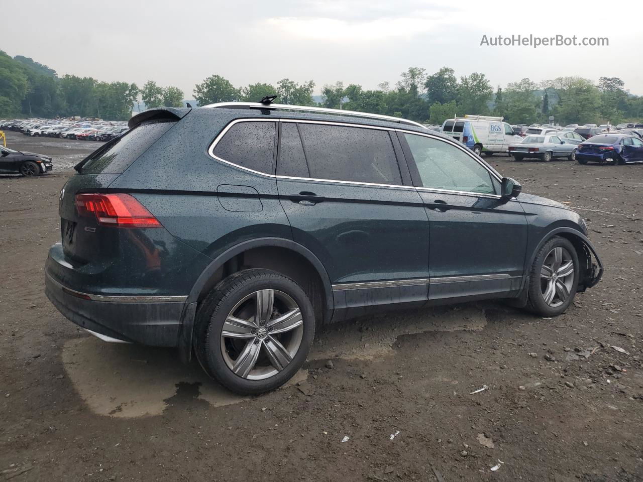 2019 Volkswagen Tiguan Sel Premium Зеленый vin: 3VV4B7AX5KM112973