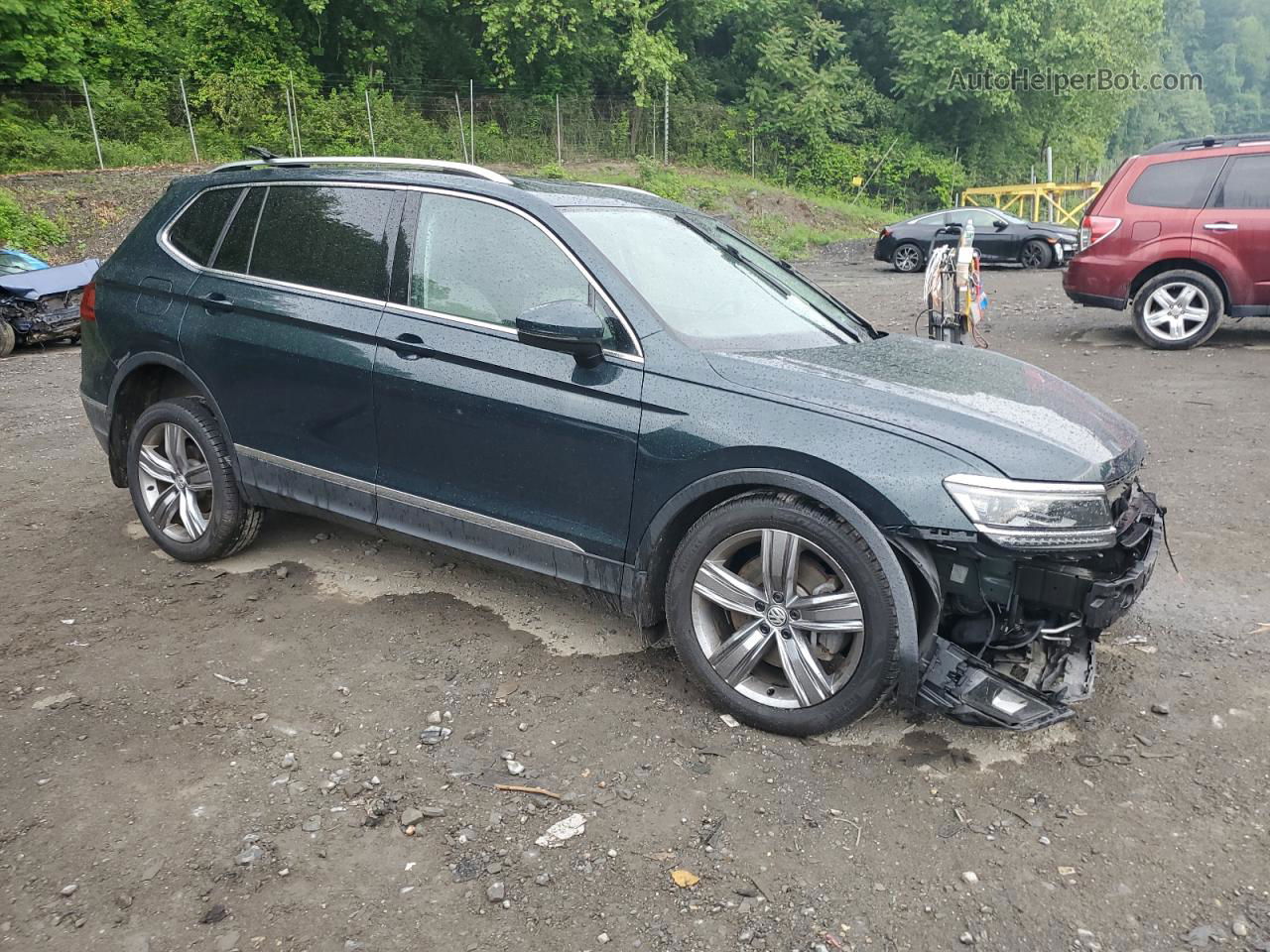 2019 Volkswagen Tiguan Sel Premium Зеленый vin: 3VV4B7AX5KM112973