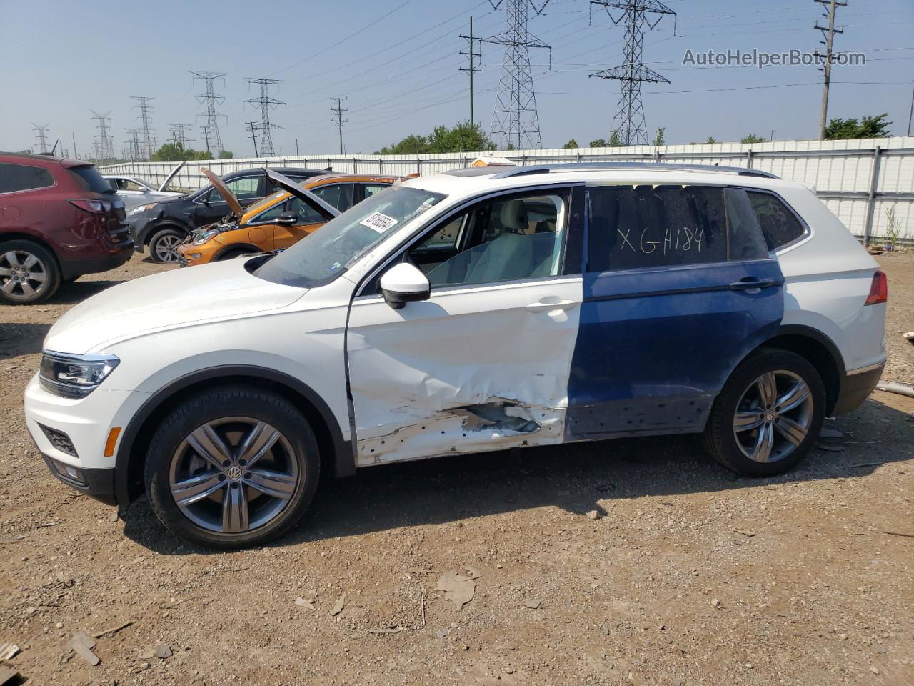 2019 Volkswagen Tiguan Sel Premium White vin: 3VV4B7AX6KM174043