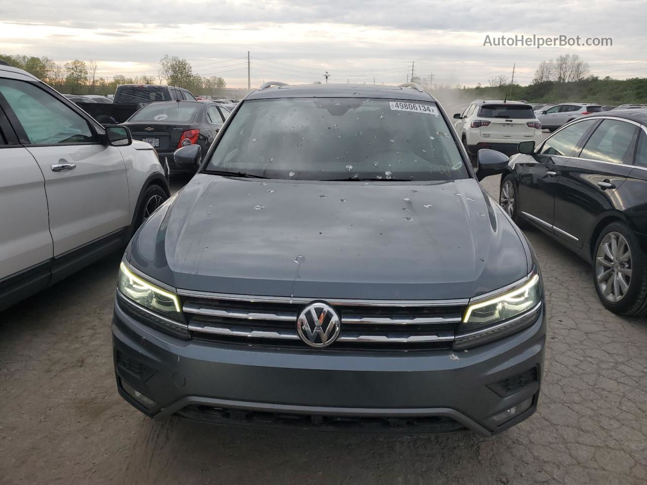 2019 Volkswagen Tiguan Sel Premium Угольный vin: 3VV4B7AX8KM195282