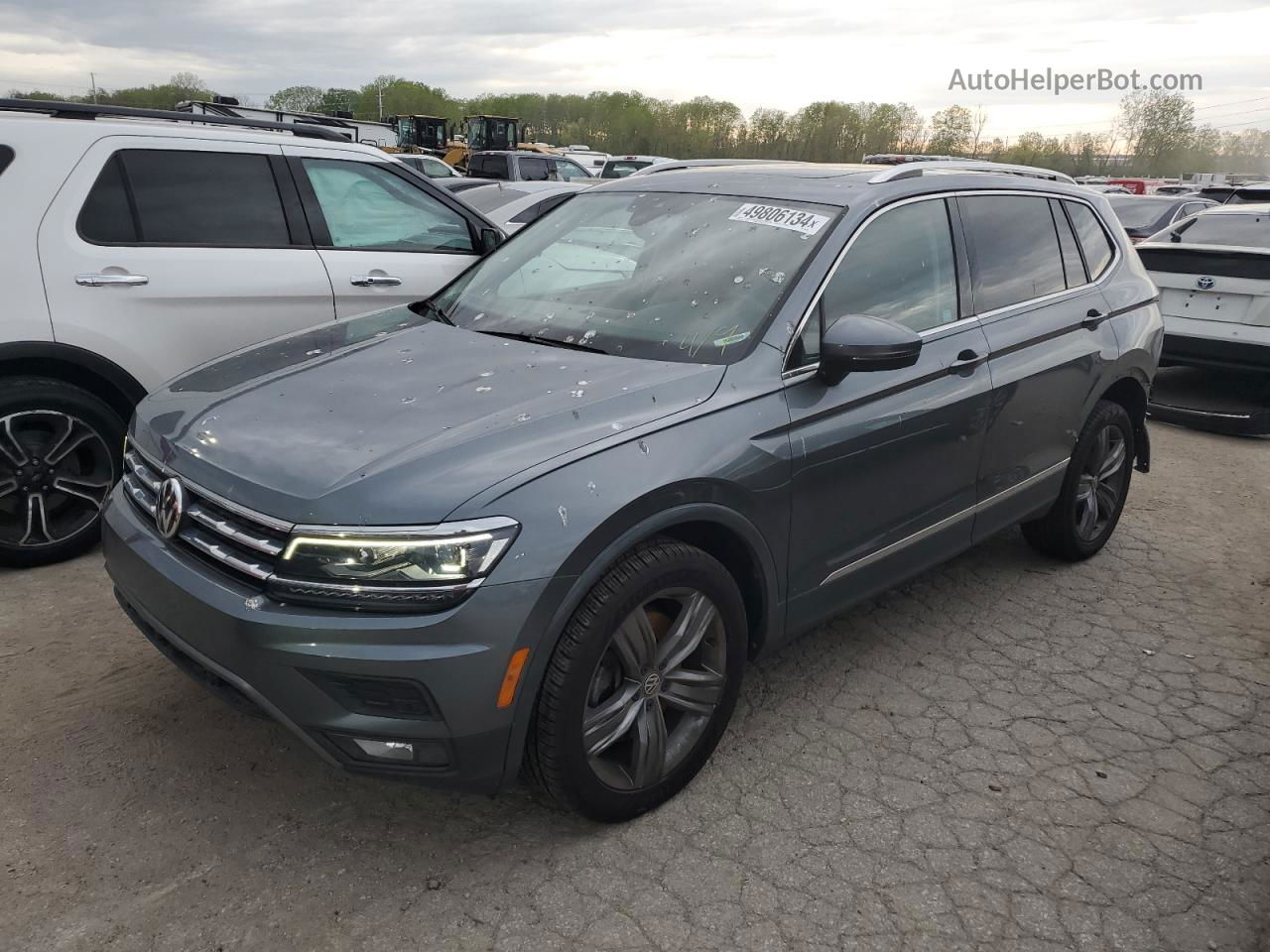 2019 Volkswagen Tiguan Sel Premium Угольный vin: 3VV4B7AX8KM195282