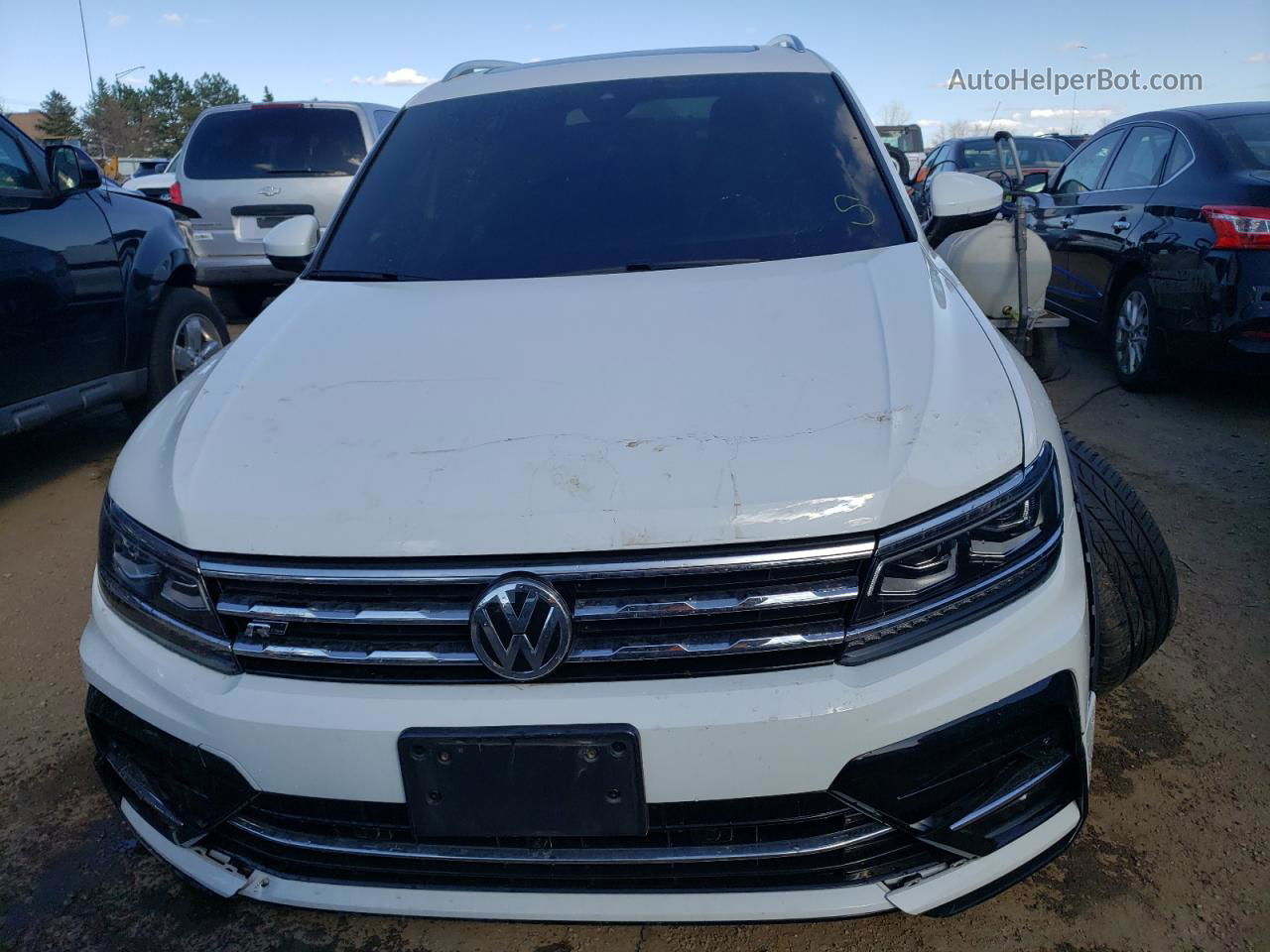 2021 Volkswagen Tiguan Sel Premium R-line Белый vin: 3VV4B7AX8MM148725