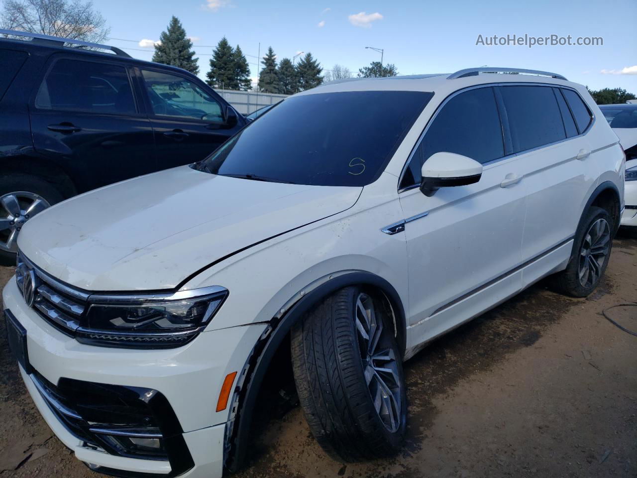 2021 Volkswagen Tiguan Sel Premium R-line Белый vin: 3VV4B7AX8MM148725