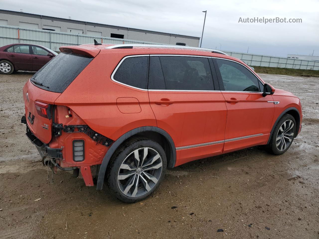 2018 Volkswagen Tiguan Sel Premium Orange vin: 3VV4B7AX9JM166291