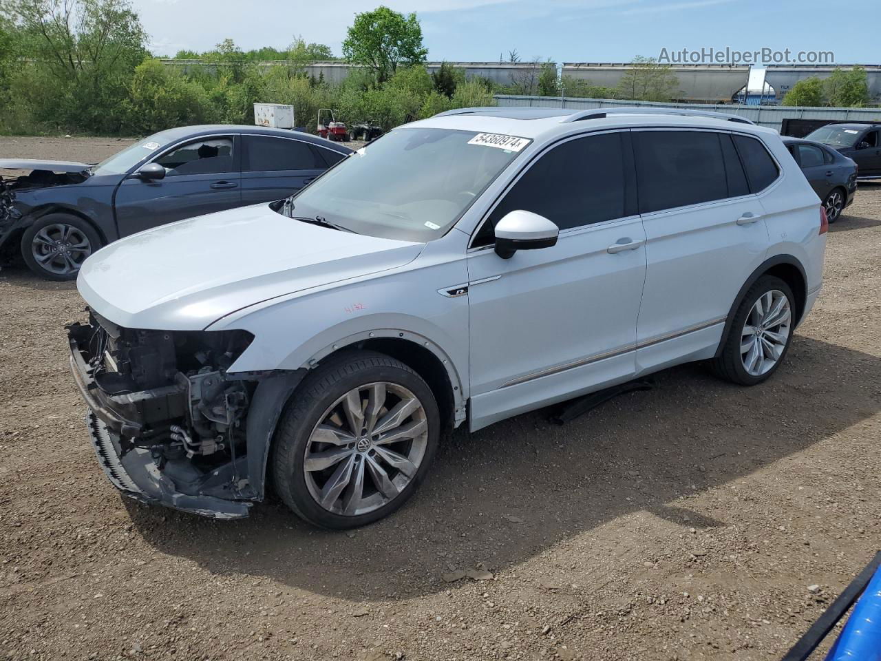 2018 Volkswagen Tiguan Sel Premium Белый vin: 3VV4B7AXXJM197002