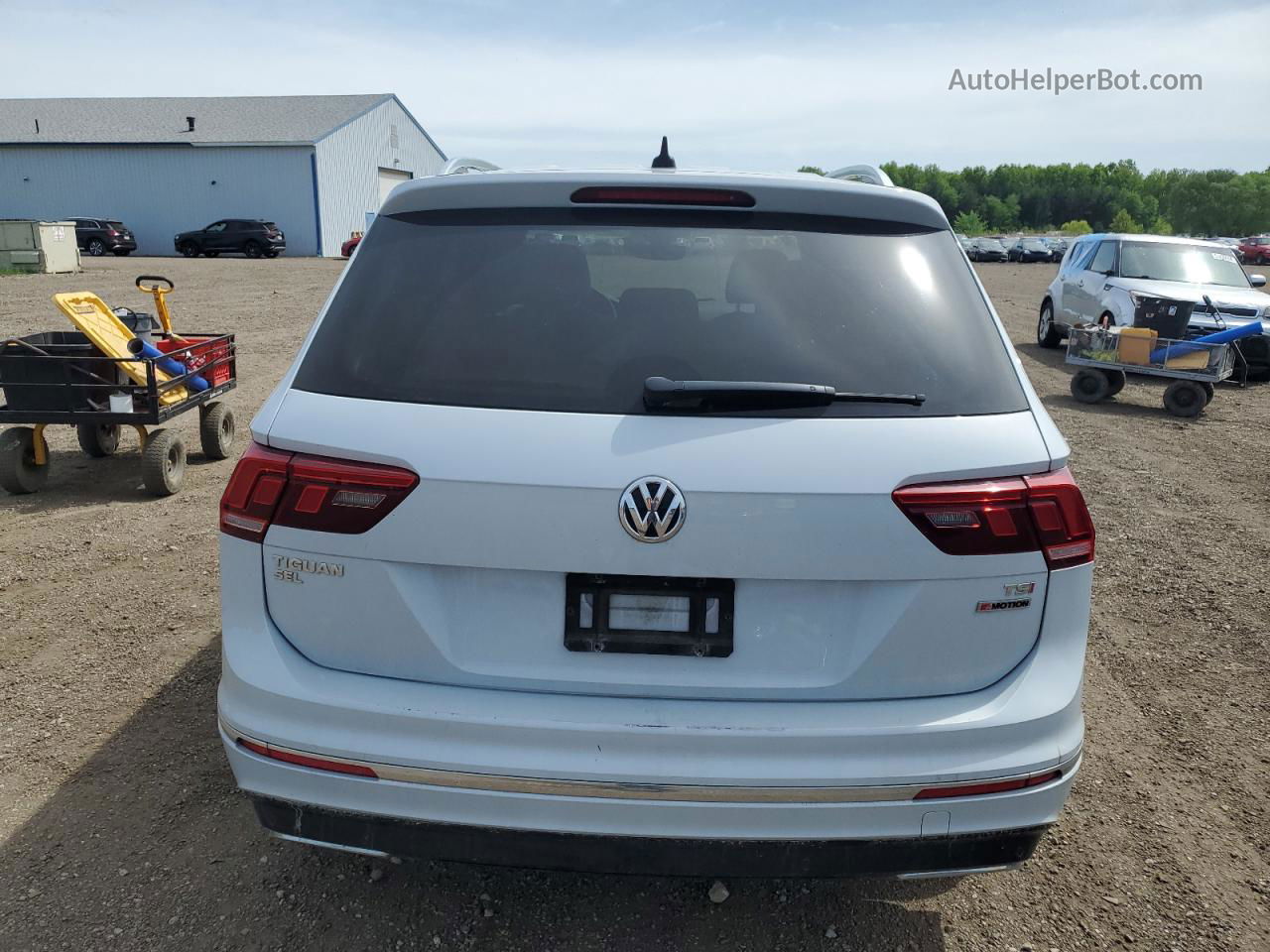 2018 Volkswagen Tiguan Sel Premium White vin: 3VV4B7AXXJM197002