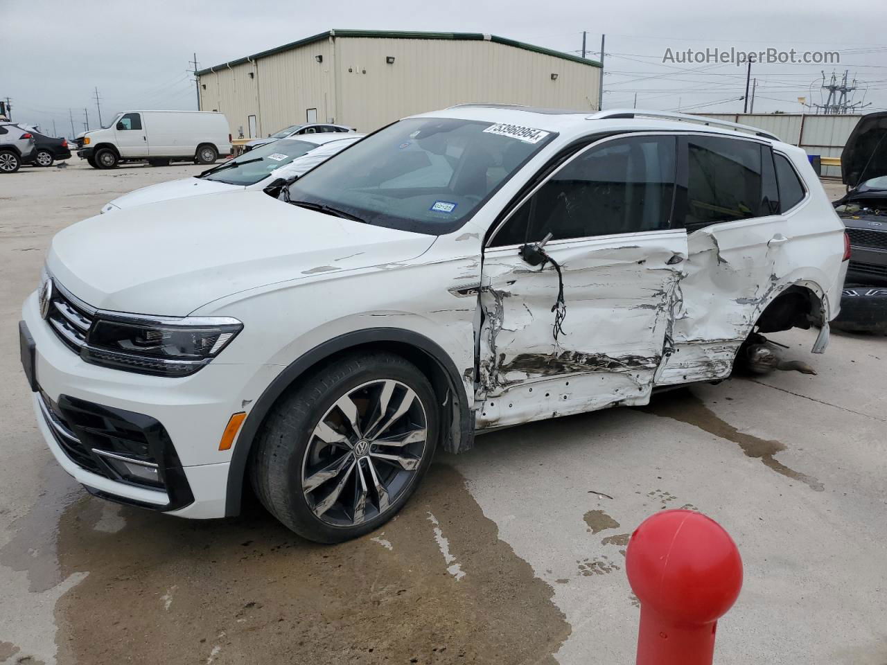 2019 Volkswagen Tiguan Sel Premium White vin: 3VV4B7AXXKM153731