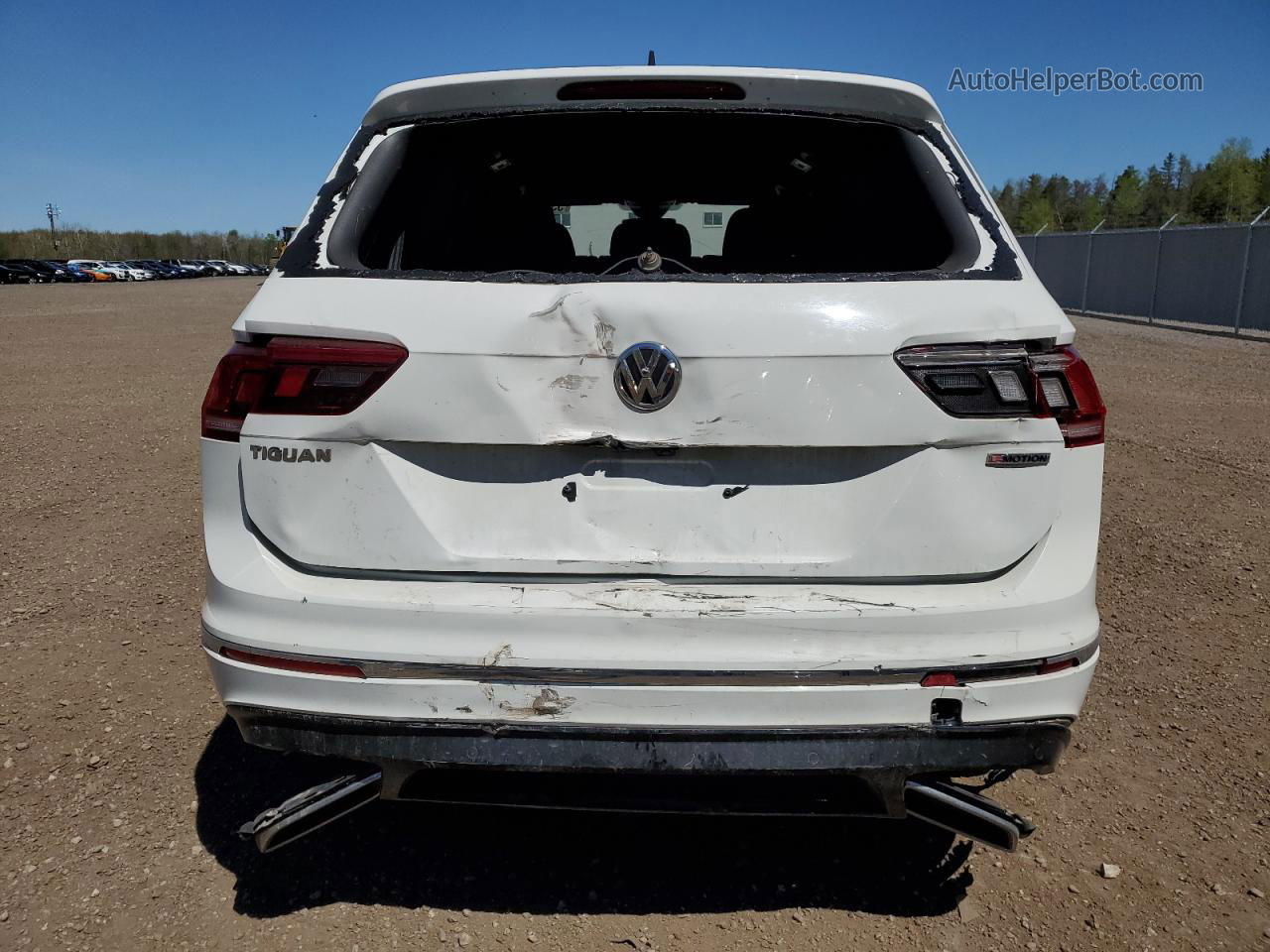 2021 Volkswagen Tiguan Sel Premium R-line Белый vin: 3VV4B7AXXMM017618