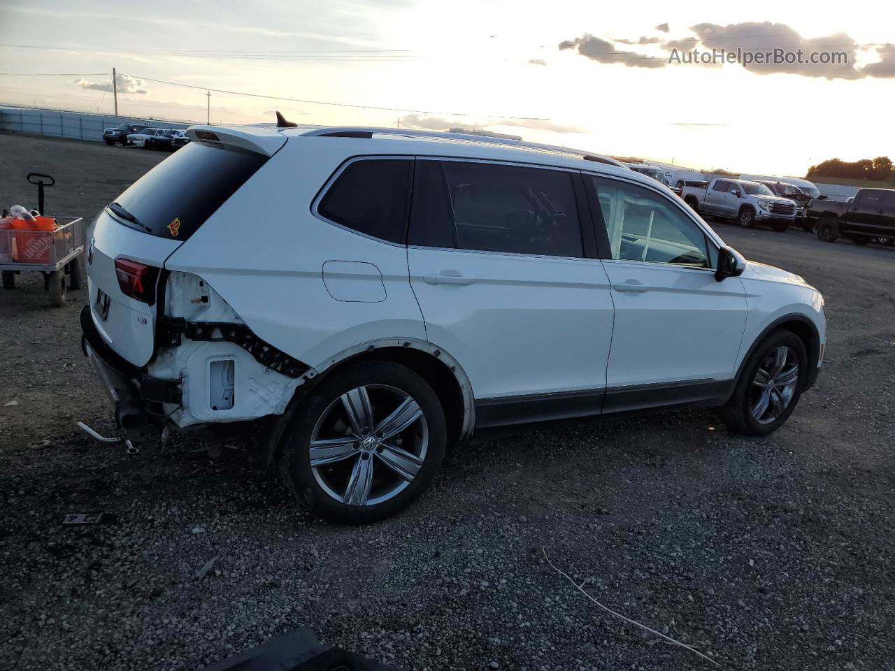 2018 Volkswagen Tiguan Sel Premium White vin: 3VV5B7AX1JM086603