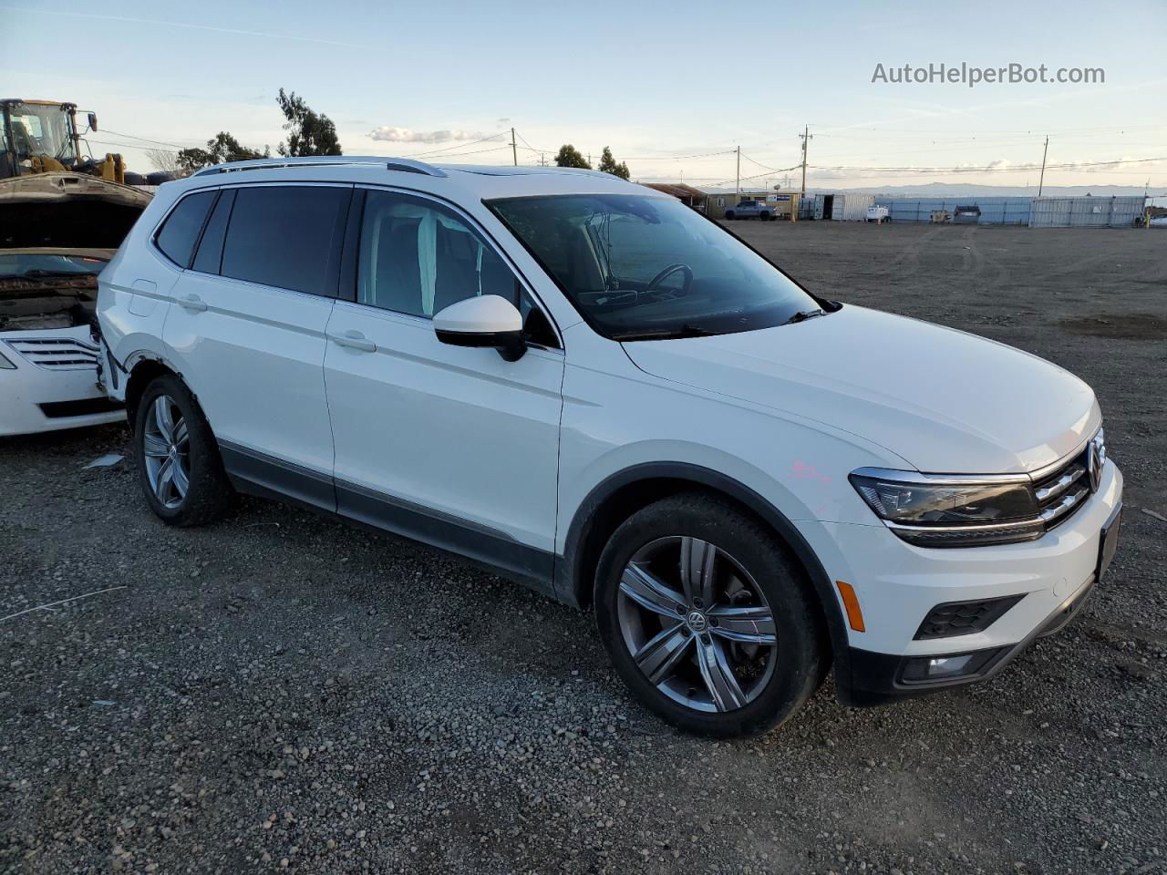 2018 Volkswagen Tiguan Sel Premium White vin: 3VV5B7AX1JM086603