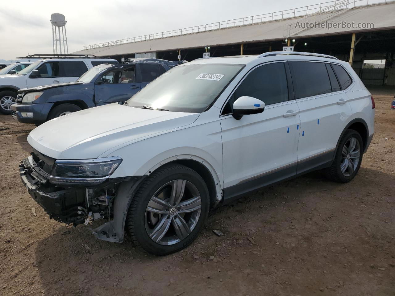 2018 Volkswagen Tiguan Sel Premium White vin: 3VV5B7AX2JM046076