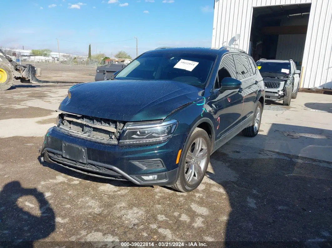 2018 Volkswagen Tiguan 2.0t Sel Premium Зеленый vin: 3VV5B7AX3JM163245