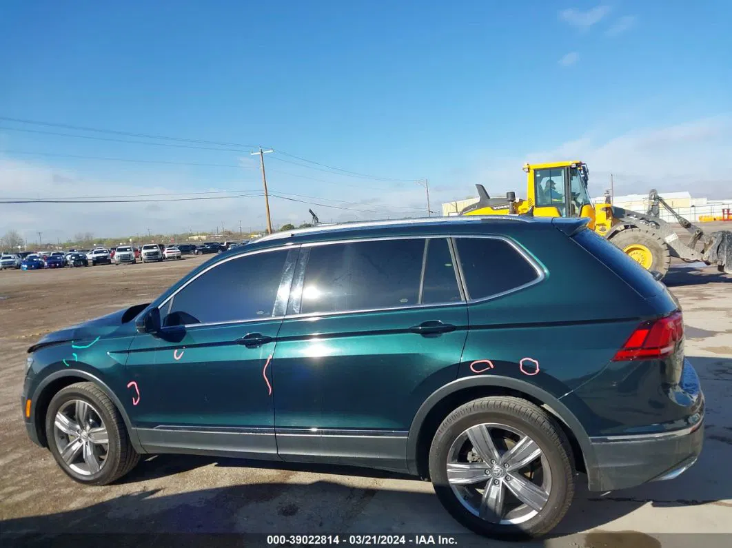 2018 Volkswagen Tiguan 2.0t Sel Premium Green vin: 3VV5B7AX3JM163245