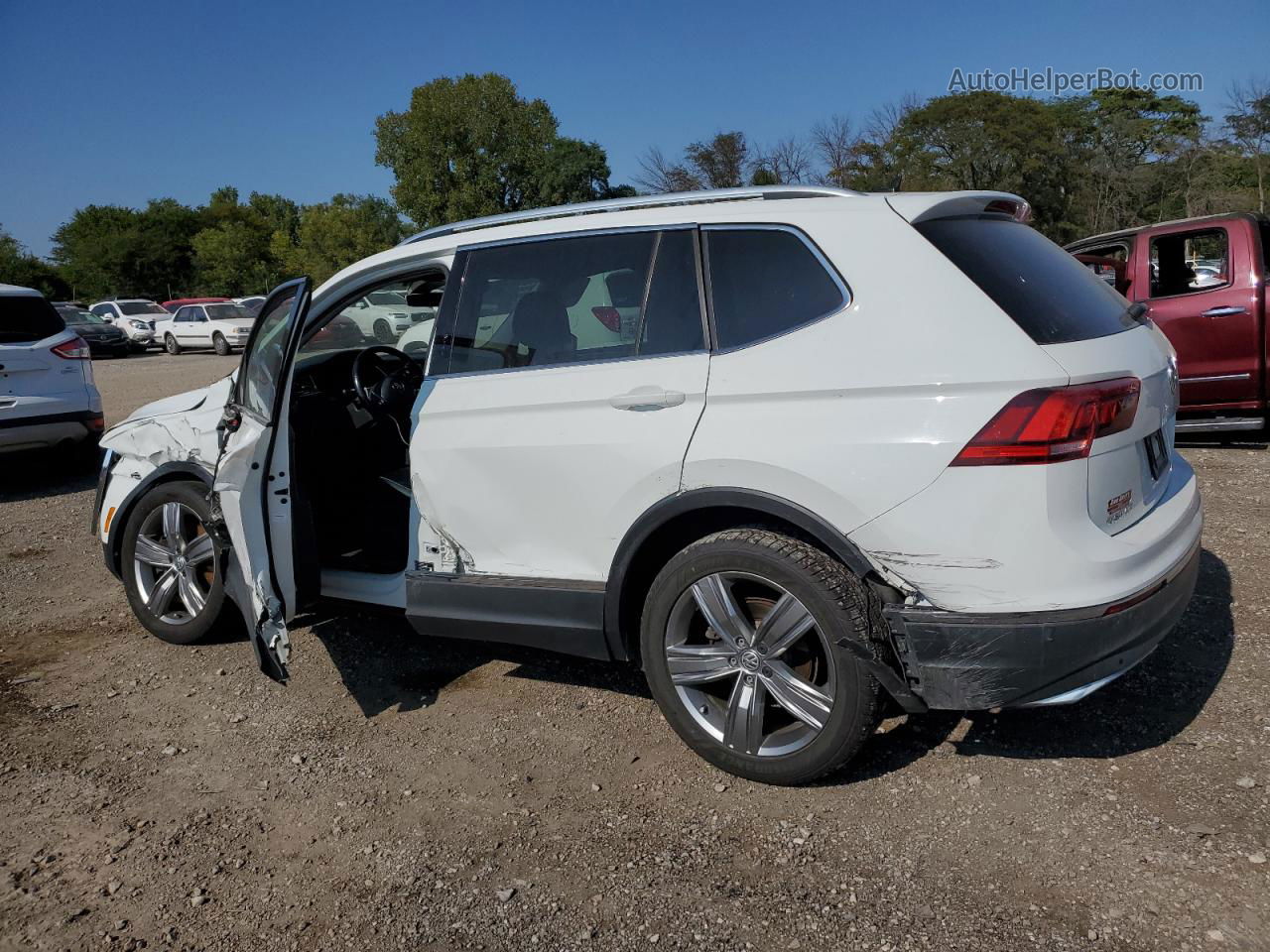 2018 Volkswagen Tiguan Sel Premium Белый vin: 3VV5B7AX6JM010049