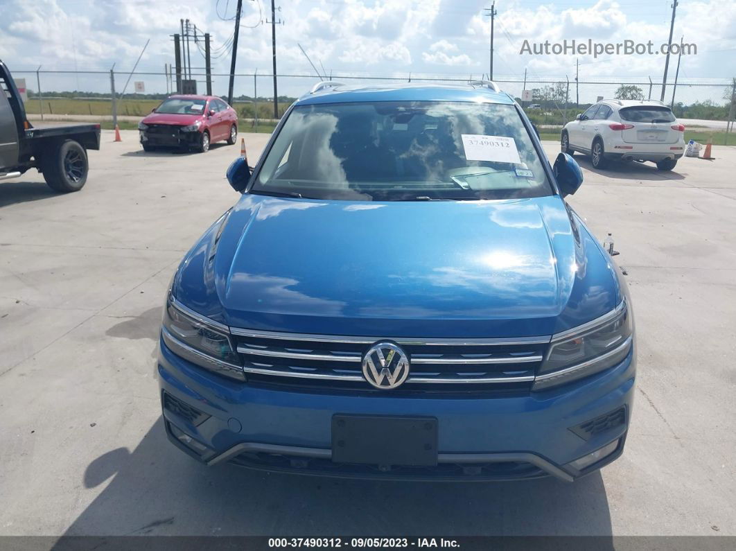 2018 Volkswagen Tiguan Sel Premium Синий vin: 3VV5B7AXXJM214286