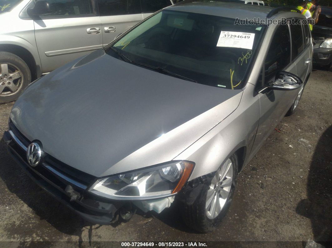 2017 Volkswagen Golf Sportwagen S Silver vin: 3VW017AU0HM537819